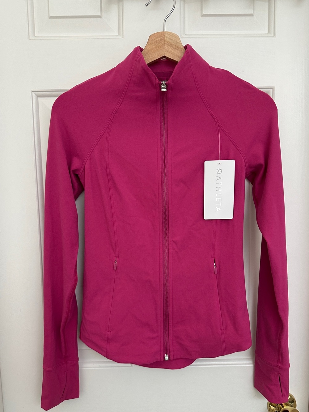 Athleta Women's Magenta Full-Zip Utility Jacket